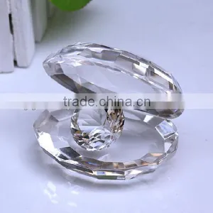 Charming Clear Crystal Shell With Diamond For Lover Gift thumbnail-1