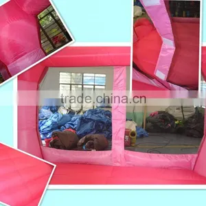 Residential 420D Nylon Pink Indoor Mini Bouncy Castle Folding Baby Bouncer Inflatable Toys for Kids thumbnail-4