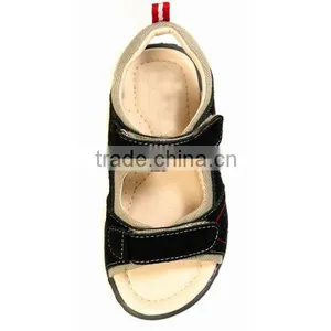 Daily Wear Pure Color Boys School Sandals With Suede Leather thumbnail-2