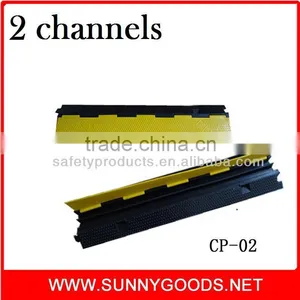 2 Chaneel Office Rubber Cable Protector Humps CP-02 thumbnail-1