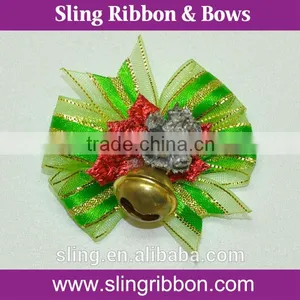 Hot Sale Now Handmade Ribbon Flowers Pet Ribbon Bows thumbnail-1