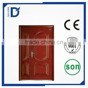 2015 Top Quality Level Exterior Door Steel Security Door, Double Steel Armored Door thumbnail-6