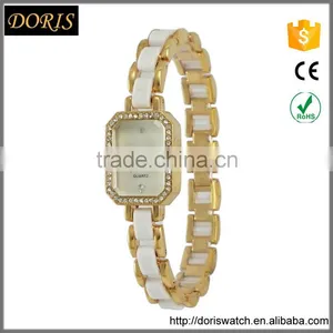 New Models Fashion Square Silicone Band Diamond Watch Women Bracelet thumbnail-1