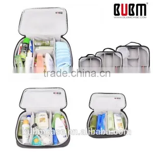 BUBM Clear PVC Portable Zipper Digital Storage Bag With Three-piece thumbnail-4