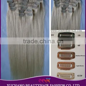 16"--24" Factory Wholesale Price Best Popular Blond Clip In Human Hair Extension thumbnail-1