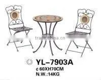 Outdoor Garden Round Mosaic Set thumbnail-1