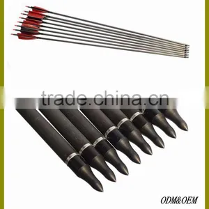 Customized Hunting Carbon Fiber Arrow With Ture Feather For Compound Bow And Arrow,Carbon Fiber Arrow Shafts thumbnail-1