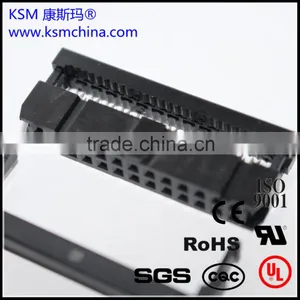 IDC Socket 2.54mm Flat Cable Black 26pin thumbnail-1
