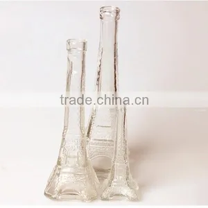 Clear Eiffel Tower Glass Jar Bottle for Flower or Artwork thumbnail-4