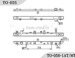 Hot Supplier Sale Aluminum Radiator Plastic Tank for CAMRY Radiator Pa66-gf30 Plastic Tank Toyota Radiator thumbnail-2