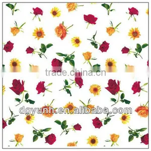 Little Red Flowers Oilcloth Tablecloth thumbnail-1