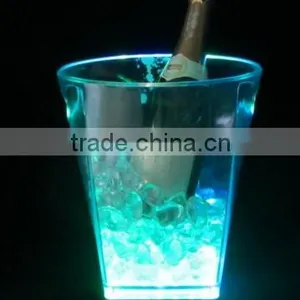Small Led Lighted Factory Plastic Ice Bucket thumbnail-3