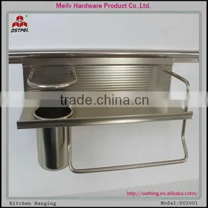 MODERN AlUMINUM ALLOY CHAMPAGNE KITCHEN CABINETS SPICE RACKS / KITCHEN HANGING RACK DC3001 thumbnail-1