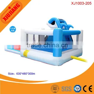 Kids Outdoor Commercial Play Castle Water Park Inflatable Pool Rental thumbnail-2