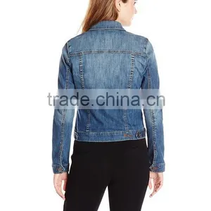 USA Top Design Women's Amelia Denim Jacket In Fervent thumbnail-2
