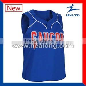 Plain Blank Cheap Softball Jerseys for Women thumbnail-1