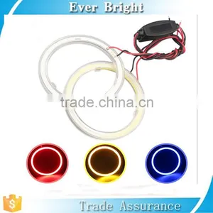 9V-30V COB Colorful LED Car Halo Rings Lights LED Angel Eyes Car Headlights for Universal Cars Neon Angel Eye thumbnail-1