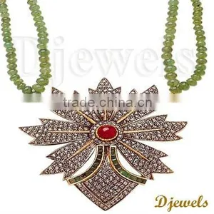 22K Gold Kundan Necklaces, Indian Kundan Necklaces, Kundan Jewelry thumbnail-1