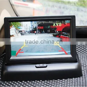 Table Style 4.3 Inch Car Rearview Car Foldable Monitor thumbnail-5