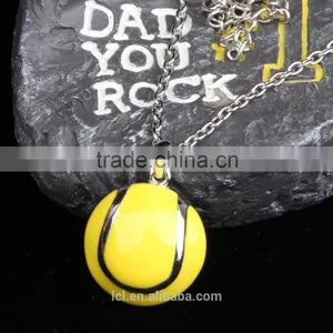LCL-J3582 Enamel Soccer Baseball Volleyball Basketball Fashion Necklace thumbnail-1