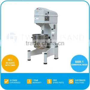 Electric Food Mixer - 80 Liters, With Timer, No Guard, CE, Belt Transmission, B80K-1 thumbnail-1