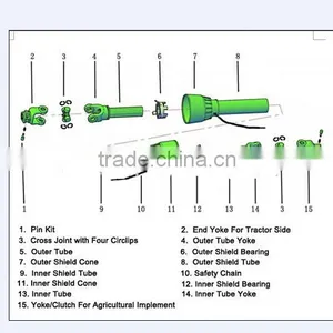 Kubota Tractor Spare Parts Cardan, PTO Shaft, Gear, Bulb thumbnail-4