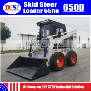 Cheap Skid Steer Loader Price 650kg Mini Skid Loader 55hp New WECAN Skid Steer Loader thumbnail-3