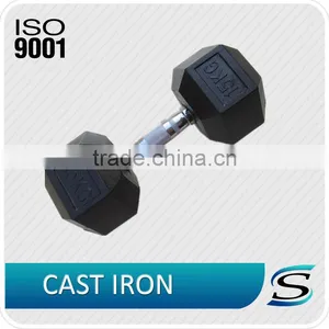 China Cast Iron Hex Dumbbells for Weight Lifting thumbnail-2
