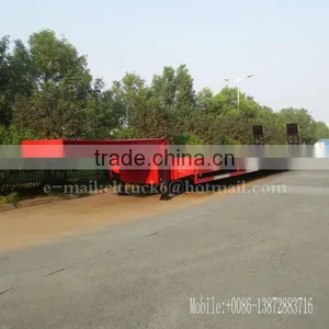 CLW 3 Axles 70 Ton Low Flatbed Transport Semi Trailer 18m thumbnail-1