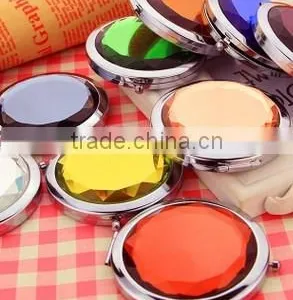 Meatal Crystal Glass Folding Mirrors for Cosmetic Mirror thumbnail-1
