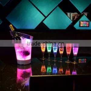 Liquid Activated LED Champange Glass Customized Logo Printed thumbnail-2