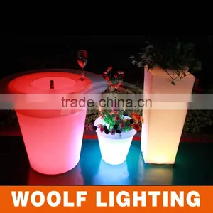 Garden Decor LED Illuminated Plastic Flower Planter thumbnail-2