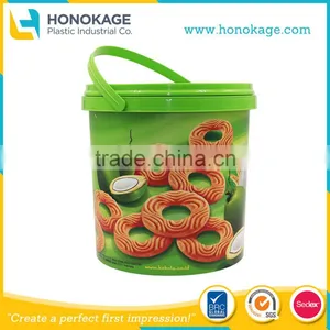 400g Custom IML Plastic Cracker Container,Manufacturer of Plastic IML Packaging Products thumbnail-1