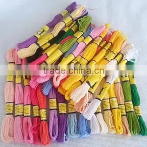Wholesale Polyester Threads Cross Stitch Thread for Embroidery Sewing 100% Polyester Thread Floss Dmc Color 447 thumbnail-5