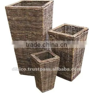 2012 Eco-friendly Square Flower Planters/ Basket Set of 3 Pcs thumbnail-1