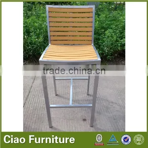 Polyester Wood Outdoor Pub Bar Chair High Chair thumbnail-4