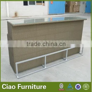 Wine Bar Polyester Rattan Bar Table thumbnail-1