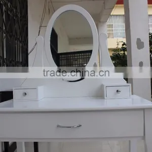 Dressing Table With Mirror and Stool thumbnail-3