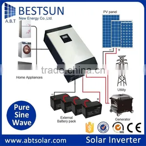 BESTSUN2016 New Design High Frequency Mppt Solar Hybrid Inverter 4KVA / 48V To 230V Mppt Solar Hybrid Inverter With Battery Back thumbnail-6