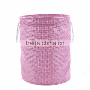Folding Laundry Hamper With Closing, Bathroom Basket thumbnail-1