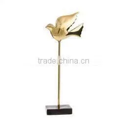 Gold Plated Flying Bird Sculpture thumbnail-1