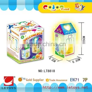 Factory DIY Coloring Ceramic House Shape Candlehoder thumbnail-1