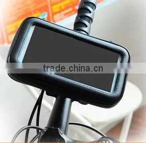 360 Degree Rotation Waterproof Case + Motorcycle Bicycle Handlebar Phone GPS Holder Mount for All 4-5" 5-6" Cell Phone 62688-L thumbnail-5