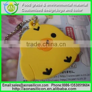 Custom Debossed Logo Silicone Keychains|silicone Rubber Keyring thumbnail-1