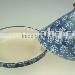 7 Inch Cooking Tajine,Hand Painted Design thumbnail-1