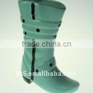 9 Inch Ceramic Vase in Blue thumbnail-1