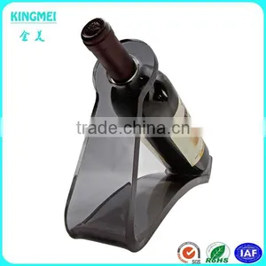 Wholesale Funny Wine Bottle Holder for Security Display ,acrylic Decorative Single Wine Rack thumbnail-1