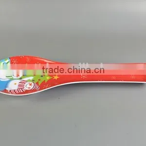 Full Printing X'mas Party Flatware Serving Ladle Holder, Christmas Ladle Melamine Cutlery thumbnail-1