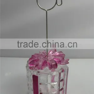 High Quality Hot Sale Acrylic Led Christmas Decor Name Card Holder With Mini Gift Box thumbnail-4