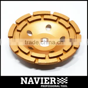 High Quality Double Row Diamond Cup Wheel thumbnail-1